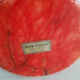 Coral-coloured alabaster jewelry box