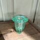 Crackle crystal vase, attributed to Daum Nancy