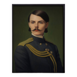 Old portrait - “Les moustachu-es” series