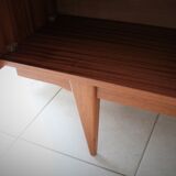 Scandinavian design sideboard in teak and teak veneer