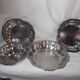 Lot de 4 plats ronds creux en inox