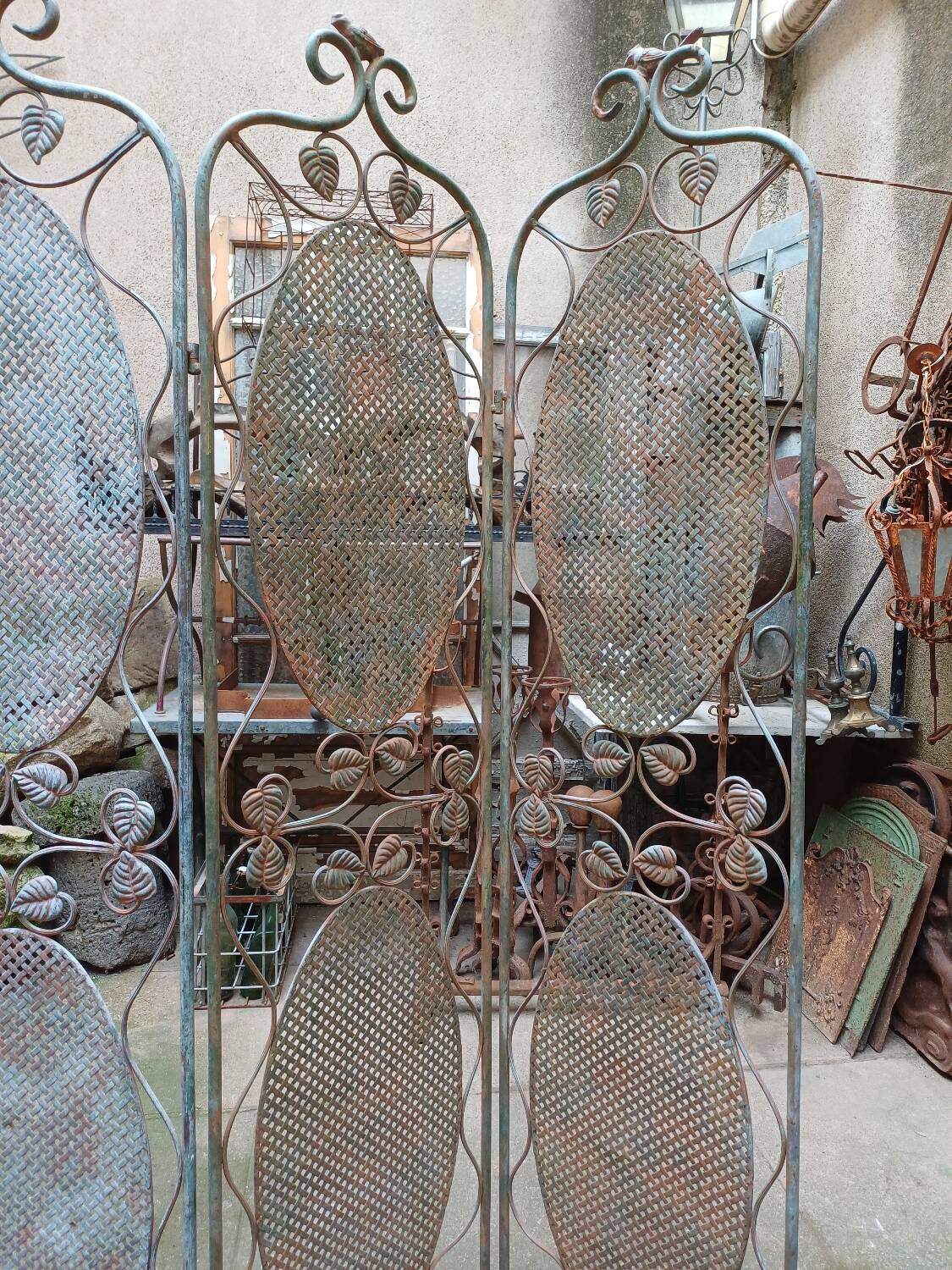 Bird screen, wrought iron, 1960s-70s