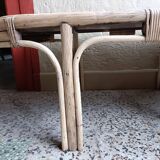 Refurbished rattan coffee table