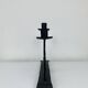 Vintage Brutalist Wrought Iron Triple Candle Holder