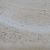 Chrome and travertine coffee table, Artelano France, 1980s.