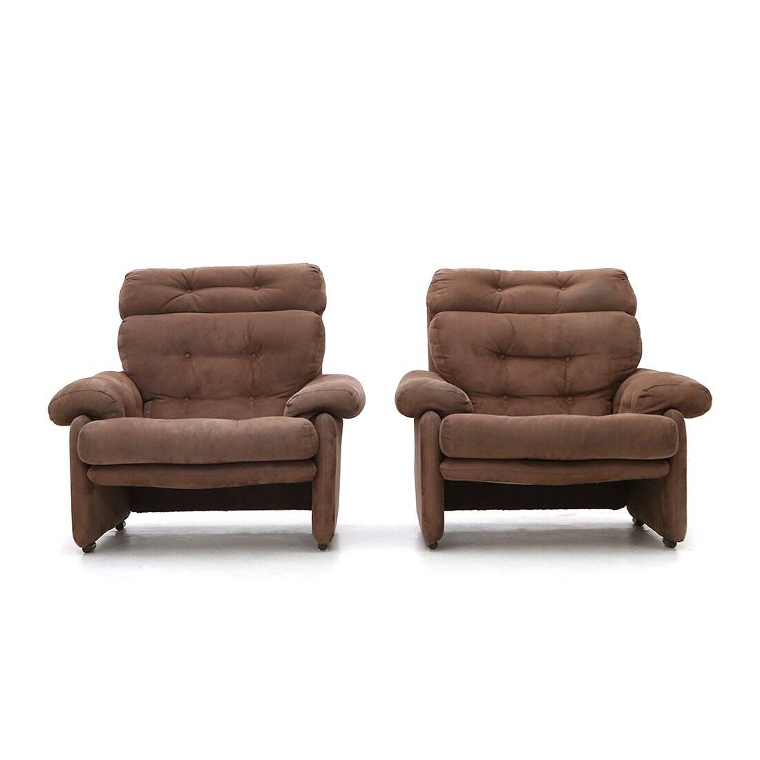 2 Coronado armchairs by Tobia Scarpa for C&B, 1960s.