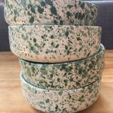 4 speckled ceramic ramekins