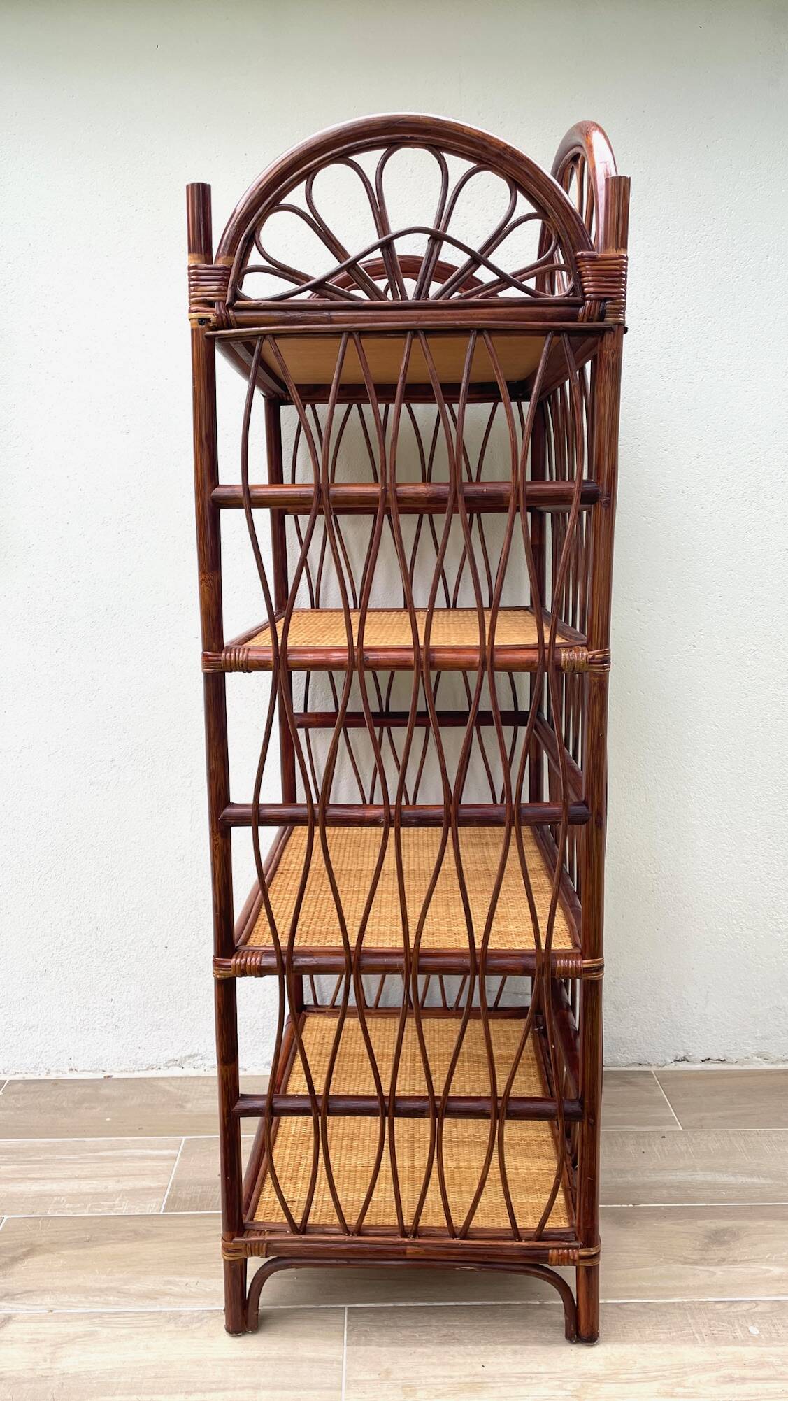 Vintage Willow and Rattan Library