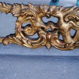 Mirror shield-close style Louis XV gold leaf gilding