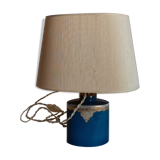 Blue porcelain bedside lamp