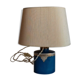 Blue porcelain bedside lamp