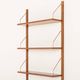 Danish mid-century teak shelving unit with a desk, 1970s