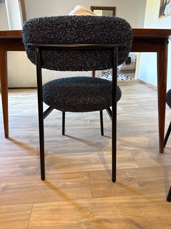 2 chaises NV Gallery bouclé bleu