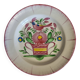 Old plate Basket with Rooster, Lunéville earthenware