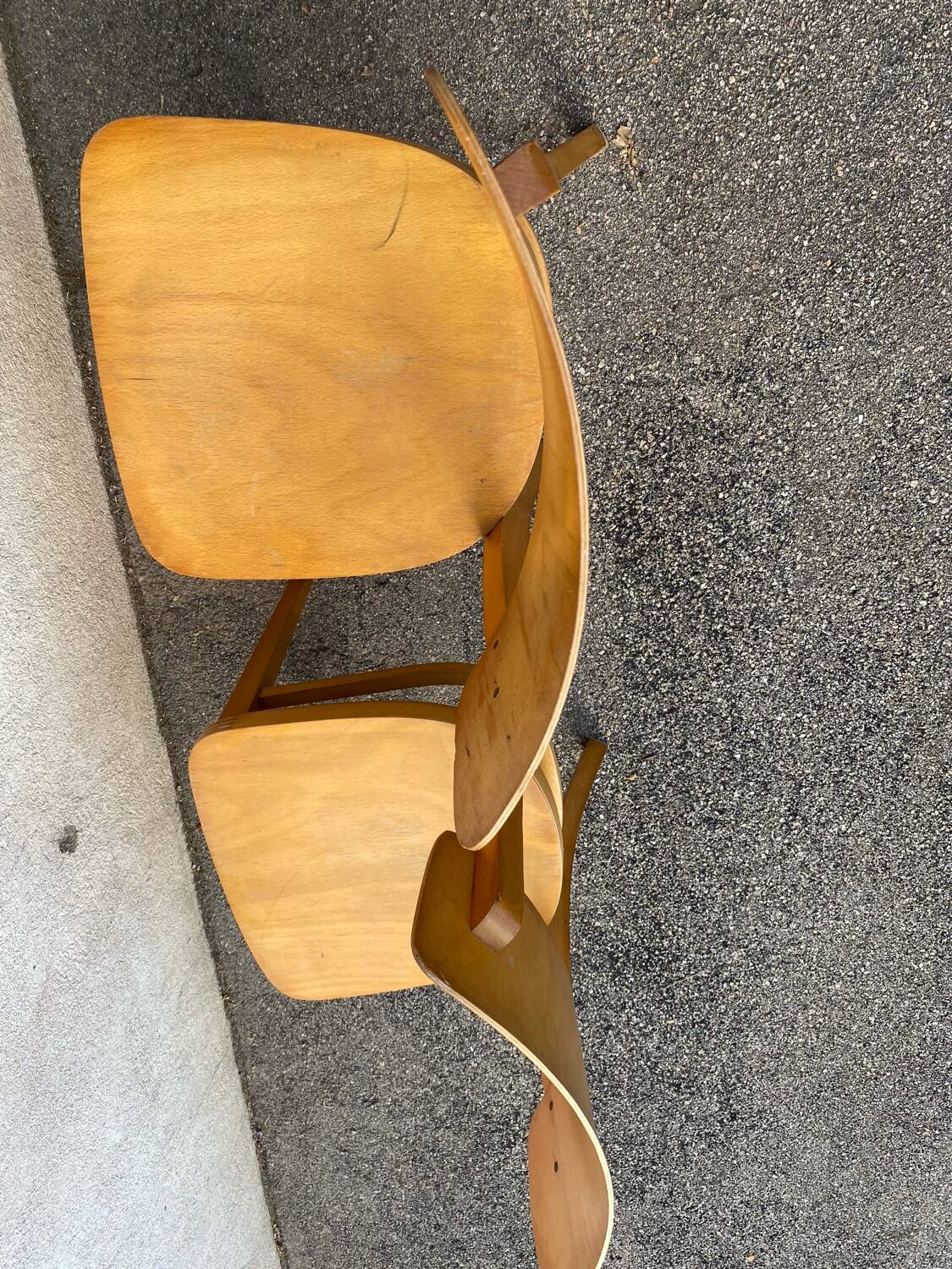 Duo of Thonet bistro chairs