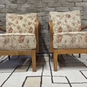 Pair of vintage Scandinavian armchairs from the 60s-70s.