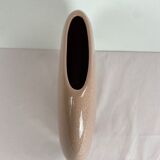 Pink and white speckled round vase