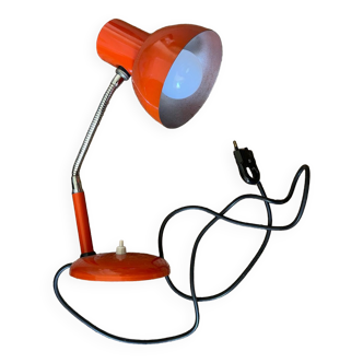Lampe de bureau vintage Targetti Sankey lampe articulée couleur orange