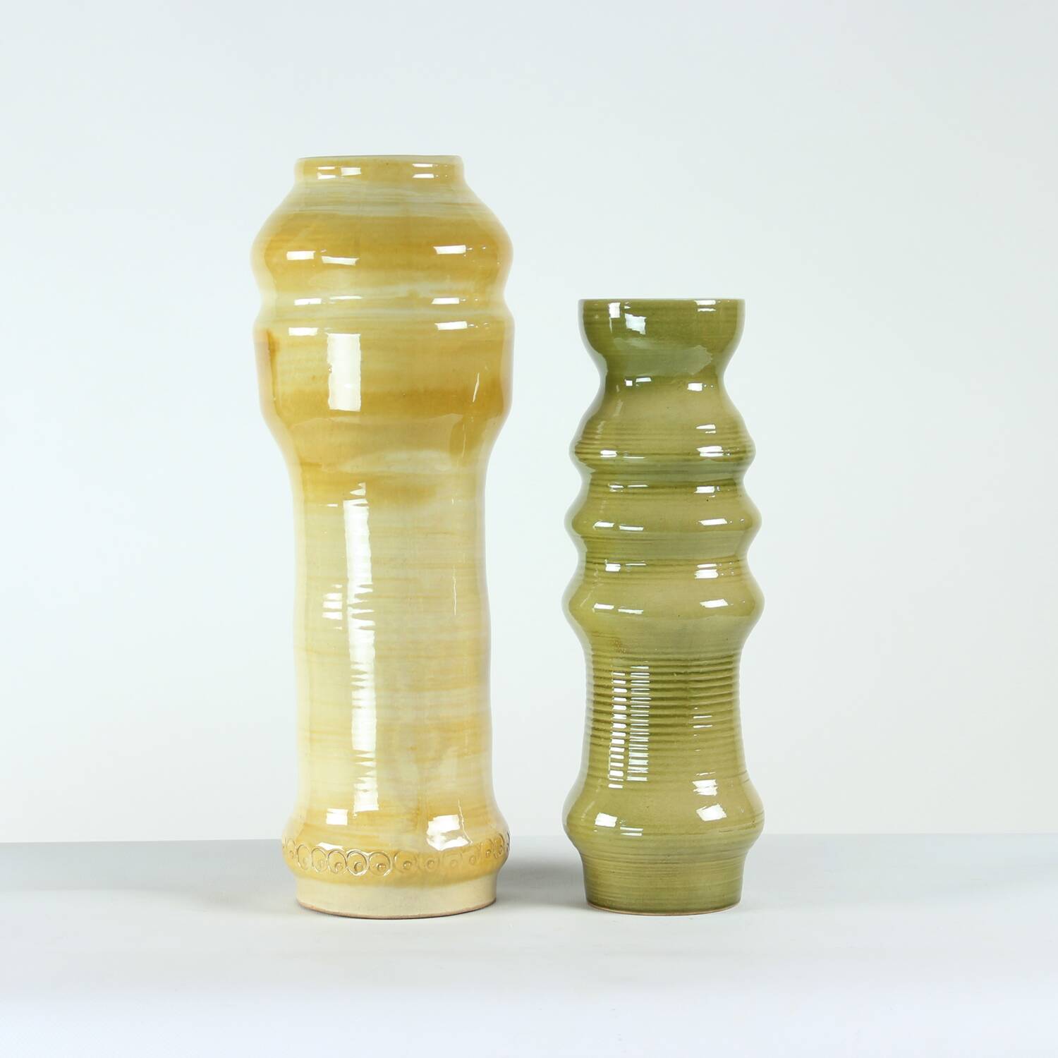 Lot de deux vases en céramique du milieu du siècle, Tchécoslovaquie, années 1960