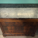 Commode of lady louis Philippe era in walnut bramble around 1830