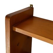 Vintage wooden wall shelve rack in pinewood minimalist design