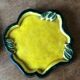 Set of 3 enamelled cracked ceramics signed Jeannine Gilles