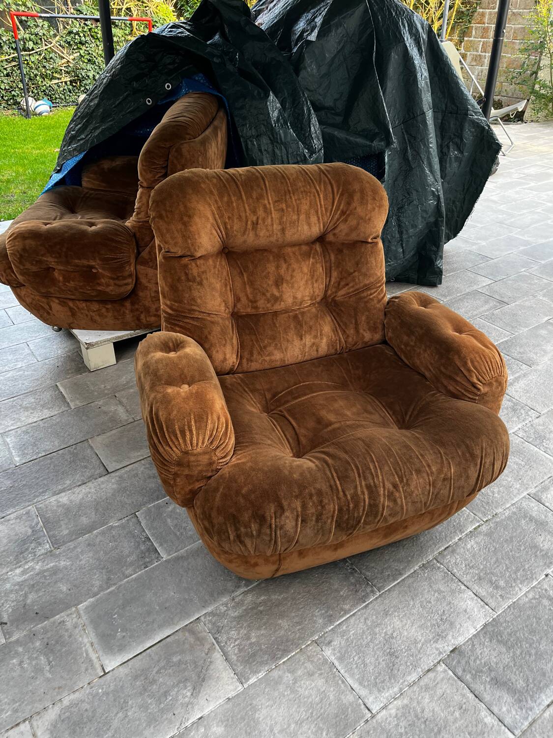 Vintage retro bubble armchair