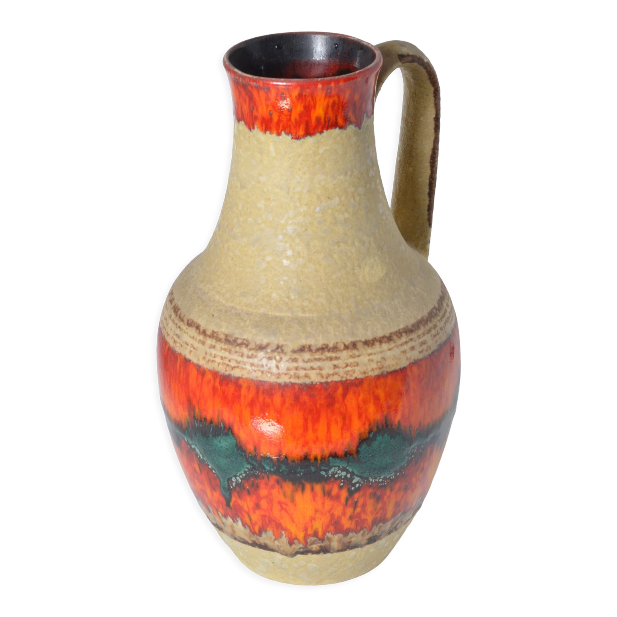 Vase Fat lava West Germany