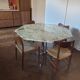 Table à manger en marbre Roche Bobois vintage 70