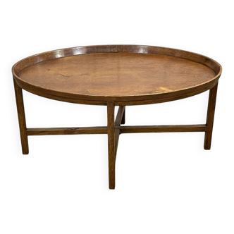 English oak coffee table, early 20th century, foldable