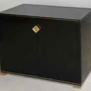 Small buffet Pierre Vandel black lacquered