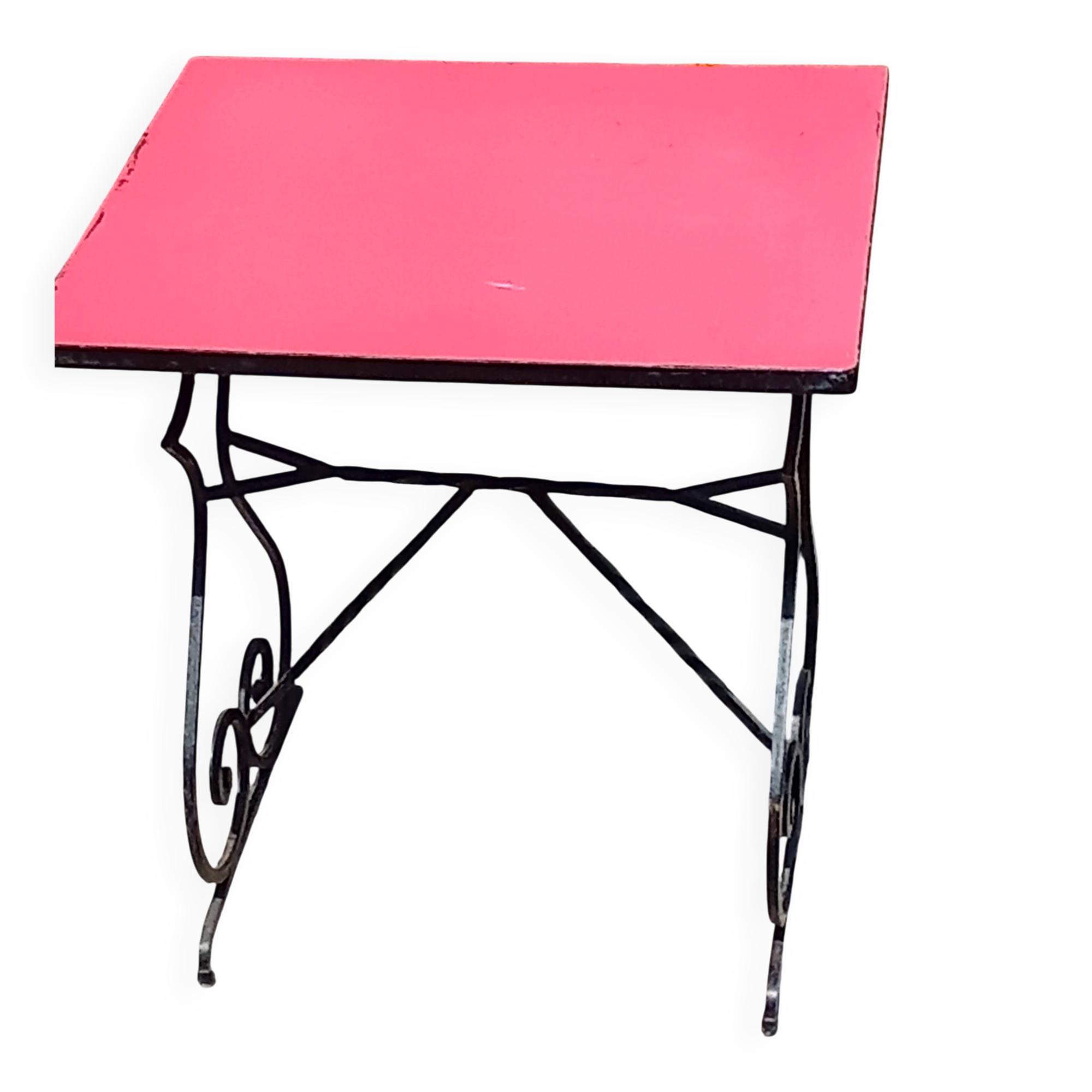 Vintage antique bistro table.