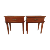 Paire de tables de chevet vintage