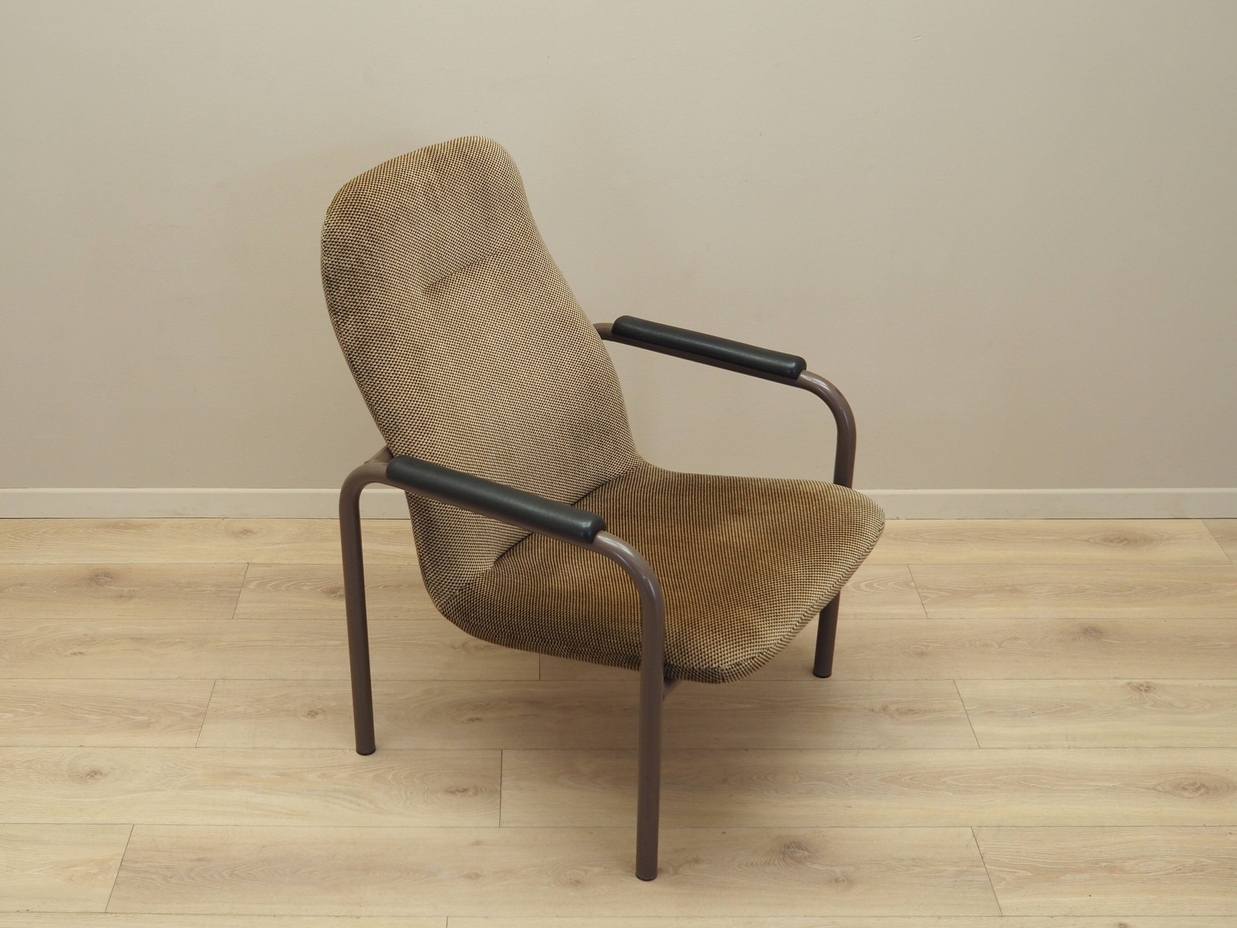 Brown armchair, Danish design, 1960s, production: Denmark