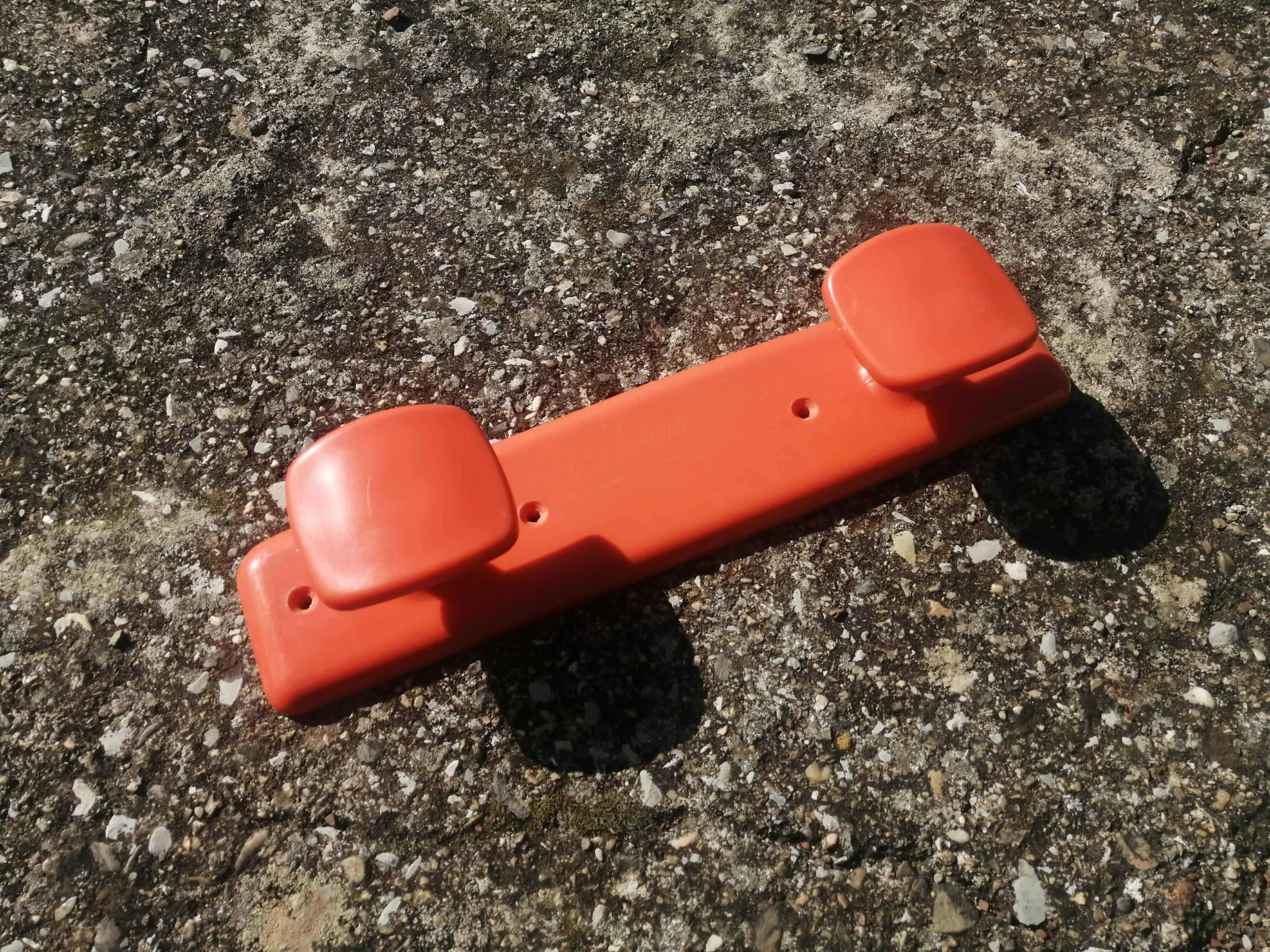 Vintage Orange Coat Rack 70s SYLA 2 Hooks