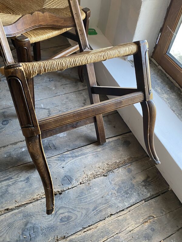 Ancienne chaise paille