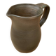 Antique vintage grey brown ceramic pitcher