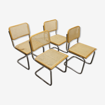 Lot de 4 chaises B32 par Marcel Breuer