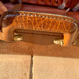 Antique leather suitcases
