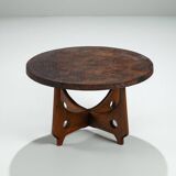 Angel Pazmino round coffee table Muebles de Estilo Ecuador 1960
