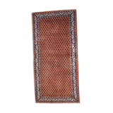 Vintage indian carpet seraband handmade 94cm x 194cm 1980s, 1c742