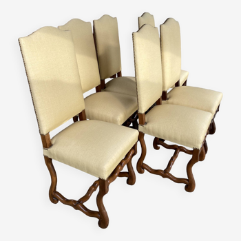 series of 6 chairs style lXIII