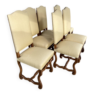 series of 6 chairs style lXIII