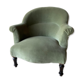 Fauteuil vintage crapaud 1900