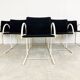 Postmodern cirkel dining chairs by Metaform, 1980s, Set of 6