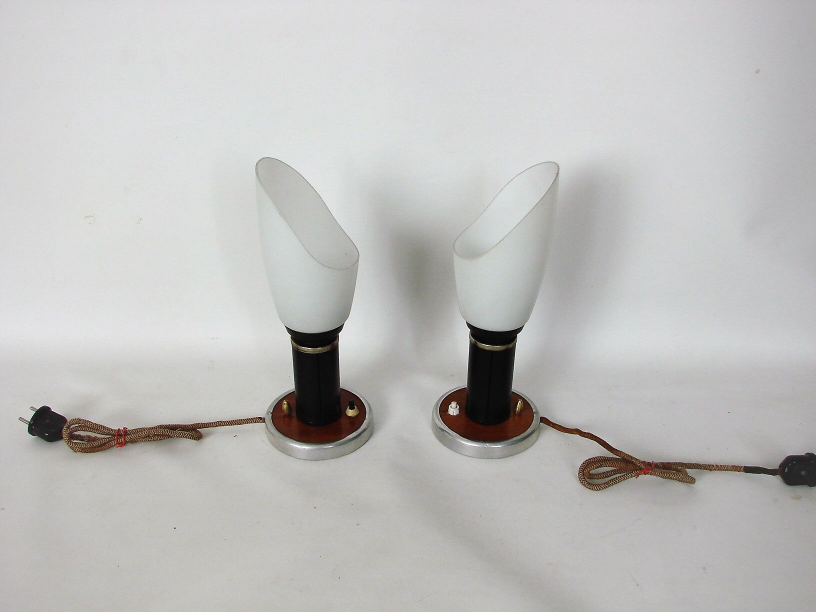 Pair of mid century lamps, 1950s