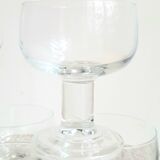 6 Vintage Codec wine glasses from the 70s
