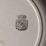 Set of two Digoin Sarreguemines plates