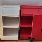 Joe Colombo Boby Red Plastic Serving Trolley for Bieffeplast Italy 1968 Space Age