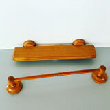 Vintage shelf and towel holder